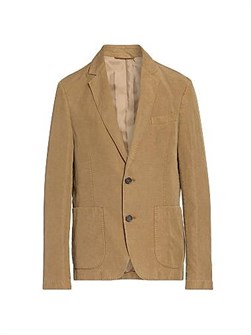 Officine Generale Пиджак Officine Generale Nehemiah с накладными карманами и длинными рукавами — 59% лиоцелл, 23% лен, 18% хлопок 11024011