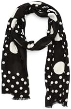 Kate Spade New York Элегантный лёгкий шарф в горошек из вискозы, модный аксессуар для женщин 11097091