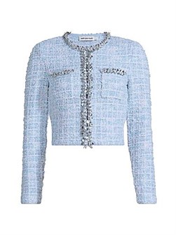 Self-Portrait Check Knit Lady Jacket 11030073