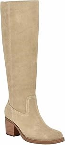 Женские сапоги до колена с квадратным носом и каблуком 5.5 см от Nine West Koop 11064588