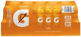 Энергетический напиток Gatorade со вкусом апельсина, 24 бутылки по 591 мл - идеальный выбор для магазинов и автоматов 11057893