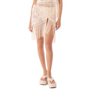 Пляжное покрывало Rosalie из ажурного вязания с завязками и подкладкой, 100% хлопок, Maaji 10045340