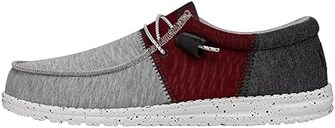 Мужская обувь Hey Dude Wally Tri Varsity Crimson | Эластичные шнурки, легкость и комфорт 11101711