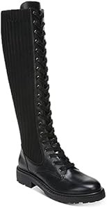 Женские ботинки Sam Edelman Lila черные с круглым носом, на шнуровке и классическим высоким каблуком 11053605