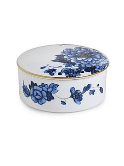 Prouna Шкатулка для ювелирных украшений «Императорский цветок», 12,7 см в диаметре, 5 см в высоту, из фарфора с отделкой 24-каратным золотом 10044163