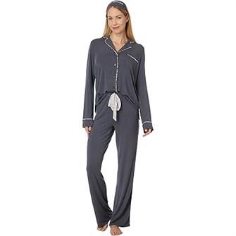 Комплект пижам P.J. Salvage Modal Basics с милой вышивкой на маске для сна и эластичным поясом 11040677