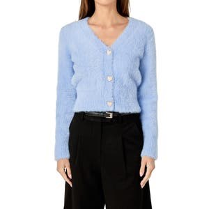 Лонгслив из мягкого нейлона на 100% с жемчужными пуговицами в виде сердечек от English Factory 10046320