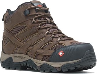 Мужские водонепроницаемые ботинки Merrell Moab Vertex 2 Mid с защитным носком из углеродного волокна и амортизацией 11064758