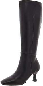 Зимние кожаные сапоги Anne Klein AKPERFECTION с молнией и высоким голенищем 11075684