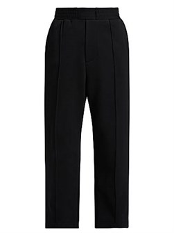 Спортивные штаны Embossed Studio с высокой талией и карманами, 100% хлопок от Helmut Lang 10042809