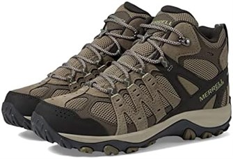 Водонепроницаемые кроссовки Merrell Accentor 3 Mid WP Brindle с резиновой подошвой и шнуровкой 11101817
