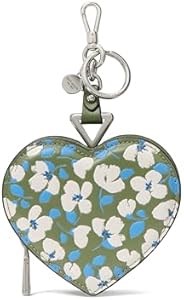 Kate Spade New York Сумочка для монет в форме сердца из гладкой кожи с рельефным цветочным узором ',Букет',, с подкладкой из переработанного материала 11086480