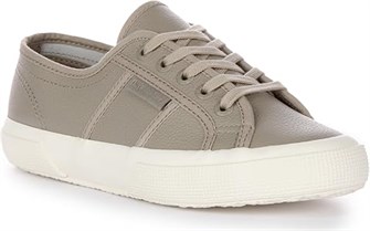 Кожаные кроссовки Superga 2750 для прогулок с резиновой подошвой и шнуровкой 11098764