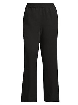 Брюки Hepburn плюс размера из шерсти от Baacal с эластичным поясом и боковыми карманами, производство США 11010024