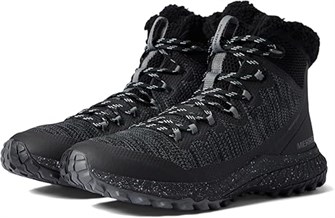 Женские ботинки Merrell Bravada Knit Bluff Polar Waterproof с легкой амортизацией, шнуровкой и вставкой воздушной подушки в пятке 11070396