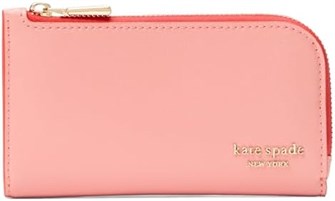 Kate Spade New York Тонкий малый кожаный кошелек из Saffiano с отделкой W POP EDGEPAINT в цвете заката 11104398