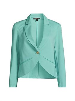 Однобортная куртка The Heat Capsule 121 из эластичной ткани с лацканами и длинными рукавами на кнопках 10042720