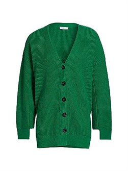 Шерстяной кардиган из кашемира Rosetta Getty с глубоким V-образным вырезом и длинными рукавами 11023975