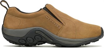 Мужские нубуковые мокасины Merrell Jungle MOC, коричневые, размер 8.5, широкие, с поддержкой и амортизацией 11061275