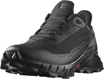 Salomon Мужские беговые кроссовки Alphacross 5 Gore-Tex, водонепроницаемые, с резиновой подошвой, черные 11094536