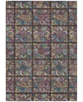 Addison Коврик для пола 3,05 м x 4,27 м, стирающийся в машине, с ультратонким дизайном и геометрическим орнаментом 11035256