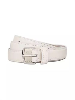 Vince Ремень из итальянской кожи с прошивкой и палладиевой пряжкой, доступен в различных размерах 10043433
