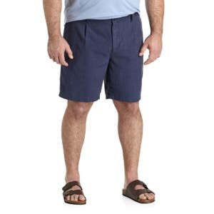 Шорты с полосками Big &amp, Tall Isla Sands от Tommy Bahama из 69% льна и 31% Sorona®, с полуэластичным поясом 10045649