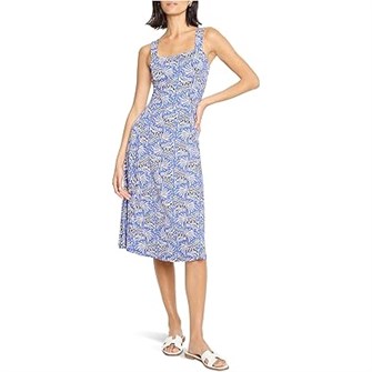 Платье Nic+Zoe Petite Ocean Jewel Dana с современным силуэтом и эластичной тканью 11038996