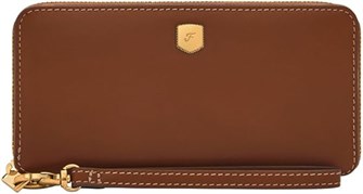 Fossil Женский кожаный кошелек на молнии с подкладкой из натуральной кожи, стильный и надежный 11054188
