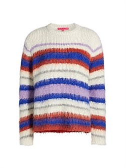 Лонгслив в ярких полосах из мягкой смеси с альпакой Thistle Vineyard от The Elder Statesman, 74% альпаки 11024415