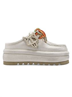 Слипоны Blizzard Canvas от Naked Wolfe с кожаной подкладкой и 60 мм каблуком 11014886