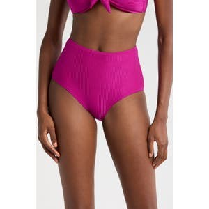 Бикини Elsi с высокой талией, ребристой текстурой и регулировкой на спинке от LemLem 10043504