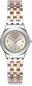 Swatch Женские водонепроницаемые часы MINIMIX (YSS308G) из стали и розового золота с круглым циферблатом 25 мм 11051627