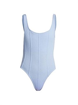 Боди Kian из ребристой ткани с глубоким вырезом от Nonchalant Label, 100% полиэстер 11034377