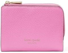 Kate Spade New York Женский кошелек из фактурной кожи на молнии с цветным блоковым дизайном, красный и цитрусовый мульти 11079752