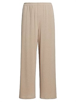 Укороченные брюки Vince для отдыха из эластичной ткани с поясом и боковыми карманами 11031222