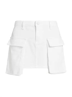 3x1 NYC Мини-юбка Celine из хлопка с карманами, 98% хлопок, стиль кэжуал, производство Италия 10044351