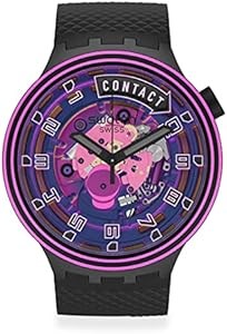 Унисекс водонепроницаемые часы Swatch TOUCHDOWN с силиконовым ремешком, диаметр 41 мм, водозащита до 30 м 11068096