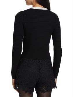 Кардиган Leonora с бисерной отделкой от Generation Love, лонгслив, круглый вырез 11040148