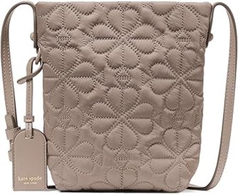 Kate Spade New York Стеганая тканевая сумка через плечо Tilly с застежкой-молнией из 80% полиэстера, 18% полиуретана и 2% кожи 11057535