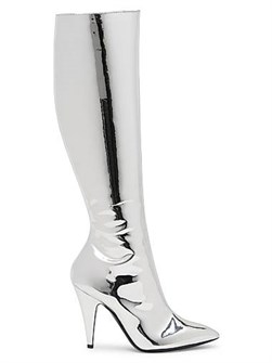 Ботинки Moschino Tina 100MM с металлическим блеском и кожаной подкладкой 11017272