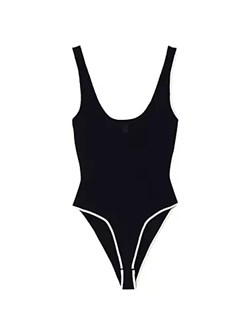 Лонгслив Sandro с круглым вырезом и контрастной отделкой, 78% вискоза, 22% полиэстер 10043810