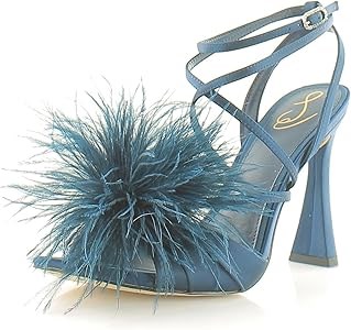 Женские босоножки на каблуке Sam Edelman Layton с регулируемым ремешком и эффектным декором 11069450