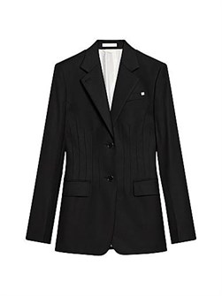 Классический шерстяной пиджак с лацканами и карманами от Helmut Lang, 100% шерсть, с выточками 11031009