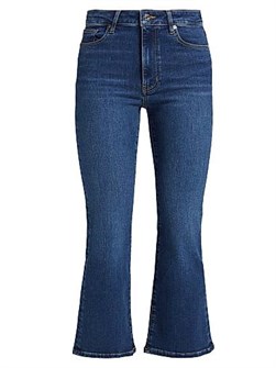 Женские укороченные расклешенные джинсы с высокой талией от Frame, с 5 карманами, 70% хлопка 10043600