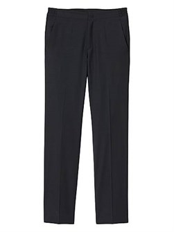 Брюки Sandro с комфортными эластичными боковинами, шнуровкой и карманами из шерсти и полиэстера 10043922