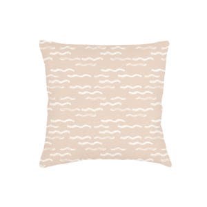 Anaya Бежевые льняные подушки Euro Wave Pool 66x66 см с альтернативным наполнителем 10045772