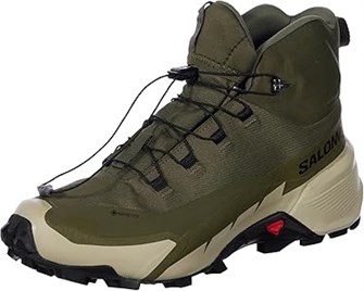 Мужские хайкинговые ботинки Salomon Cross Hike 2 Mid GTX с резиновой подошвой и текстильным верхом 11092562