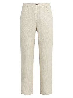 Joe',s Jeans Льняные штаны Clarkson с полосатым узором, эластичным поясом и прямым кроем 10043773