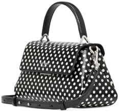 Kate Spade New York Сумка из тонкой зернистой кожи черного цвета с короткой ручкой, молнией и замшевой отделкой 11101804
